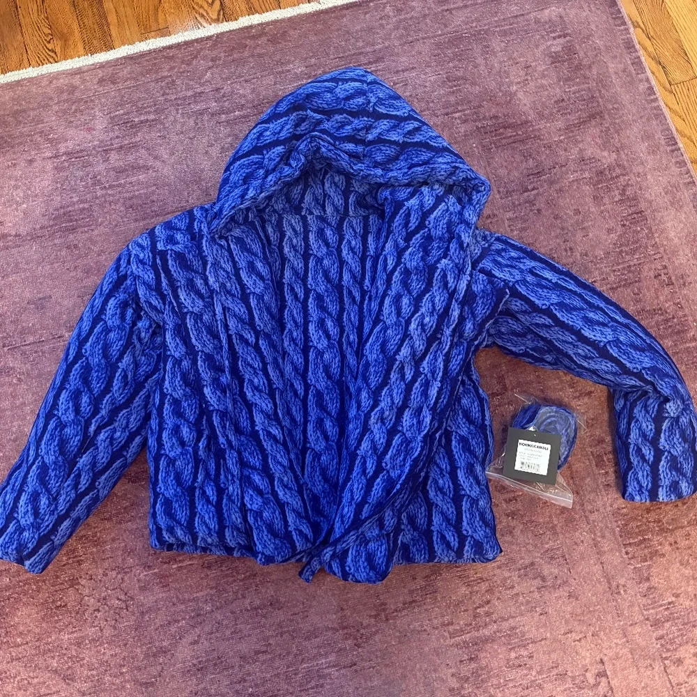 Brand New NORMA KAMALI - Hooded Sleeping Bag Coat Short - Picture 2 of 8